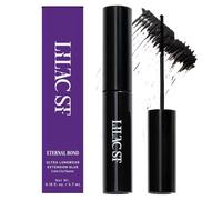 Lilac St - Eternal Bond (Noir) - Colle à cils - Mini applicateur de mascara - Tenue forte et flexible - Imperméable - Sans danger pour les yeux sensibles - Sans cruauté envers les animaux, végétalien