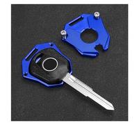 Lilanka Étui à clés en aluminium Pour Hon@&da CBR CBR500R 2013 2014-2024 CBR650R CBR 650R 2023 2024 Couvercle De Clé Accessible Pour Moto, Étui De Protection Pour Clés(Blue-no logo)