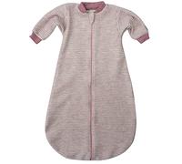Lilano, Gigoteuse avec bras, 100 % laine éponge, molleton (biologique), mauve/naturel, 86/92 cm