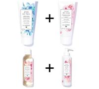 Lilaroze Paris Pack Lait Corps, Eau Micellaire & Masque À La Rose + Crème Mains Aux Extraits De Fleurs Des Alpes