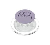 Lilas Be Kind Heart | Haut cursif Violet foncé PopSockets PopGrip pour MagSafe