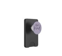 Lilas Be Kind Heart | Haut cursif Violet foncé PopSockets PopWallet pour MagSafe