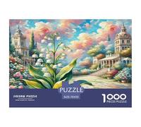 Lilas des Champs Puzzle 1000 Pièces Educa Jouet en Bois Jeu D'Intelligence Décoration Intérieure Jeu ÉduChatif Challenge Toy Adultes & Enfants des 14 Ans 70x50cm/1000pcs