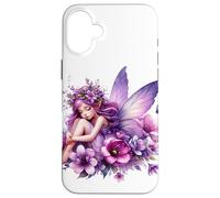 Lilas Fée Lilas Fées Fleurs de Lys Coque pour iPhone 16 Plus