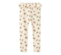 Lil'Atelier Leggings crème / vert foncé / rosé, Taille 116