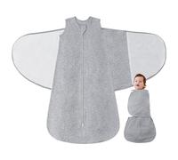 LILBESTIE Gigoteuse 6-12 Mois Tog 1 Gigoteuse Emmaillotage 100% Coton 3-1 Réglable Gigoteuses Bébé, Grey