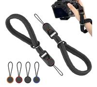 Lilbitty Lot de 2 dragonnes réglables pour appareil photo, ultra légères avec fermeture rapide, dragonne en paracorde, sangle pour appareil photo reflex numérique et appareils photo sans miroir