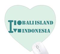 l'île de Bali en indonésie Jeux de Tapis de Souris en Forme de Coeur