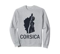 L'île de Corse Carte avec la Corse Femme France Sweatshirt