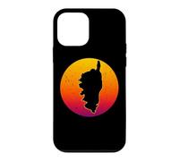 L'île de Corse Rétro Coucher de Soleil France Corse Coque pour iPhone 12 Mini