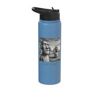 L'île de Pâques Gardiens de Pierre Écoute Stainless Steel Insulated Water Bottle