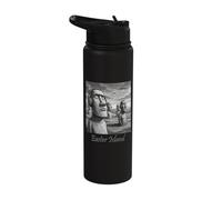 L'île de Pâques Gardiens de Pierre Écoute Stainless Steel Insulated Water Bottle