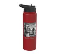 L'île de Pâques Gardiens de Pierre Écoute Stainless Steel Insulated Water Bottle