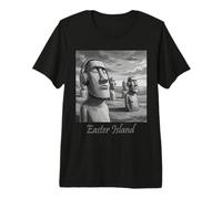 L'île de Pâques Gardiens de Pierre Écoute T-Shirt Haut de Gamme
