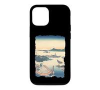 L'île de Tsukuda à Musashi Hokusai Art Japonais rétro Vintage Coque pour iPhone 12/12 Pro
