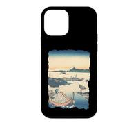 L'île de Tsukuda à Musashi Hokusai Art Japonais rétro Vintage Coque pour iPhone 12 Mini