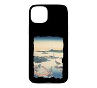 L'île de Tsukuda à Musashi Hokusai Art Japonais rétro Vintage Coque pour iPhone 15 Plus