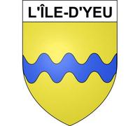L'Île-d'Yeu 85 ville sticker blason écusson autocollant adhésif - Taille : 4 cm