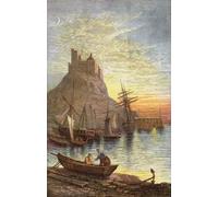 L'île sainte de Lindisfarne alias Holy Island ou Lindisfarne et le château côte nord-est de l'Angleterre vu ici au XIXe siècle. De l'Angleterre pittoresque ses monuments et ses hantiques historiques