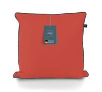 LILENO HOME Capri Lot de 2 housses de coussin 60 x 60 cm, motif Marsalla et passepoil gris, super douces, sans coussin de remplissage, avec fermeture éclair, pour intérieur et extérieur, motif