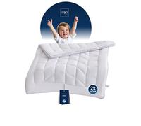 LILENO HOME Lot de 2 couvertures d'été pour enfant - 100 x 135 cm - Avec filet thermique CoolComfort - Couette extra douce pour enfant - 100 x 135 cm - Parfaite comme couverture d'été légère - Lavable