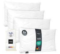 LILENO Home Lot de 4 rembourrages d'oreiller de 50 x 70 cm, avec fermetures Éclair pour ajustement, pour canapés, lits et décorations, lavable jusqu'à 95 °C