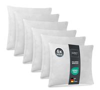 LILENO HOME Lot de 6 de garnissage d'oreiller 30x30 cm - Coussin intérieur Lavable à 40°C adapté aux allergiques - Garnissage en Polyester comme Coussin de canapé, Coussin Cocktail et Oreiller