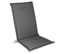LILENO HOME MIA Coussins pour chaise de jardin, à dossier haut, anthracite, confortables pour meubles de jardin, coussins de chaise pour chaises de jardin et chaises pliantes