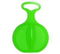 LILENO SPORTS Luge pour enfant (1 lot vert) - Plateau antidérapant en plastique pour toute la famille - Luge pour des journées d'hiver inoubliables - Convient également pour les adultes