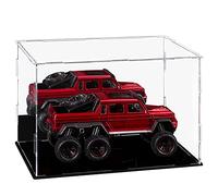 LileZbox Vitrine en Acrylique Noire avec Miroir - Polyvalente - pour Objets de Collection - pour Jouets et Figurines - Format A9 - Lot de 1