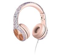 LilGadgets Casque Connect+ Pro pour Filles - Conçu pour Le Confort des Enfants, Casque Supra-auriculaire Pliable avec Microphone en Ligne, pour Enfants pour l'école, Casque pour Filles, Girl Power