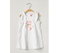 lili gaufrette robes fille de couleur blanc