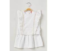lili gaufrette robes fille de couleur blanc