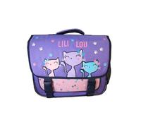 Lili Lou - Cartable scolaire 38 cm - Violet - Fille - 2 Compartiments