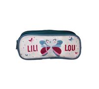 Lili Lou - Trousse Scolaire Rectangulaire - Beige - Fille - 2 Compartiments Beige TU