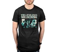 LILI956677 Traveling Wilbury's Perfoming T Shirt Black T-Shirts à Manches Courtes(X-Large)