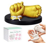 Lilian&Gema Kit Moulage Bébé 0-6 Mois Empreinte Main Pied 3D - Souvenir Naissance Bébé avec Peinture, Coffret Cadeau Original DIY pour Nouveau-né, Fille Garçon, Facile et Sûr à Utiliser