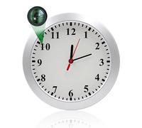 LILICAM Horloge murale avec caméra cachée, sans WiFi, caméra espion HD 1080p avec détection de mouvement, enregistrement en boucle, caméra de sécurité pour la surveillance à domicile et au bureau