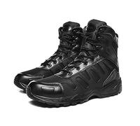 LiliChan Bottes Tactiques Respirantes Légères pour Hommes Bottes de Travail Militaires Durables en Plein Air (44 EU, noir)