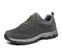 LiliChan Chaussures de Randonnée Décontractées Antidérapantes pour Hommes Chaussures de Marche Sportives Respirantes et Légères (48 EU, Gris)