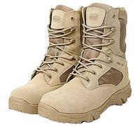 LiliChan pour des Hommes Tactique Bottes Delta Zip latéral Militaire Travail 8 Pouces Armée Chaussures (44 EU, bronzer)