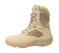 LiliChan pour des Hommes Tactique Bottes Delta Zip latéral Militaire Travail 8 Pouces Armée Chaussures (44, Bronzer)