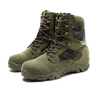 LiliChan pour des Hommes Tactique Bottes Delta Zip latéral Militaire Travail 8 Pouces Armée Chaussures (40 EU, vert)