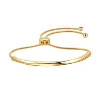 LILIE&WHITE Bracelet Femme Or Réglable - Bijou Fin et Élégant en Acier Inoxydable, Antiallergique, Ne Ternit Pas, Fait Main, Cadeau Raffiné pour Femme, Anniversaire, Noël, Saint-Valentin