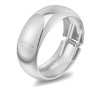 LILIE&WHITE Bracelet pour femme doré argenté style minimaliste moderne, finition brillante qui ne se décolore pas, accessoire élégant et cadeau, 8 Zentimeter, Acrylique, Pas de gemme