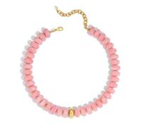 LILIE&WHITE Colliers en perles épaisses colorées pour femmes - Collier ras du cou de plage - Collier déclaration arc-en-ciel en résine - Bijou cadeau pour femme, Moyen, Résine, Pas de pierre précieuse