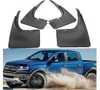 LiLiHeng Voiture Bavette Garde Boue pour Ford Ranger T6 T7 T8 Pickup 2012-2019 Anti-éclaboussures sablage Avant et Arrière Protections des Pneus Jeu de 4 Pcs Noir