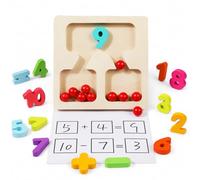 Lilihuimaoyi Jouet Mathématiques Comptage Bois | Marqueur effaçable, Outil calcul, Entraînement quotidien, Pour futurs mathématiciens