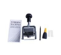 Lilihuimaoyi Numéroteur automatique Machine de numérotation tampon numéroteur auto-inclément Imprimante Fer résistant 6 chiffres Convient pour bureau, école, billet, 9 chiffres, individuels
