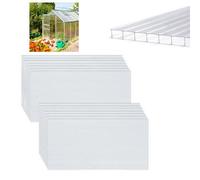 LILIIN 14 X Plaque de polycarbonate creux 10,25 m² Plaques à double paroi 4mm d'épaisseur Serre abri